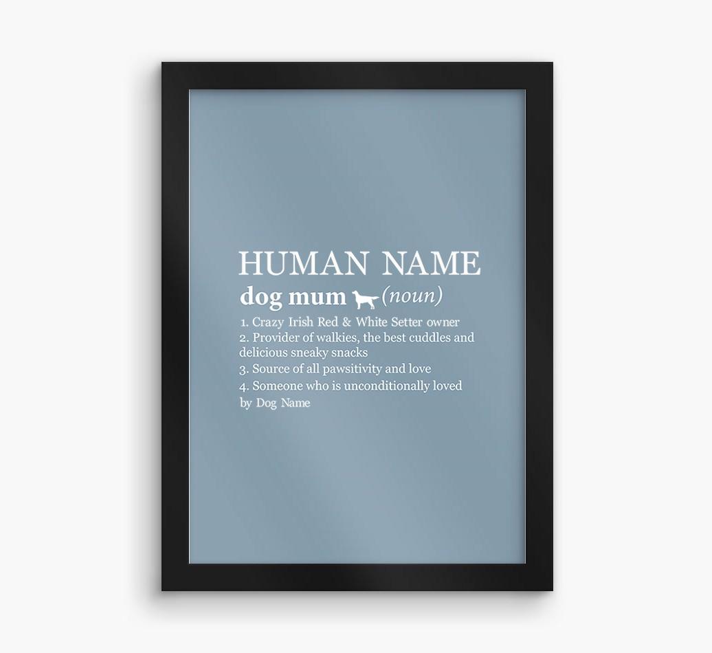 'Mum Definition' Print with {breedFullName} Silhouette