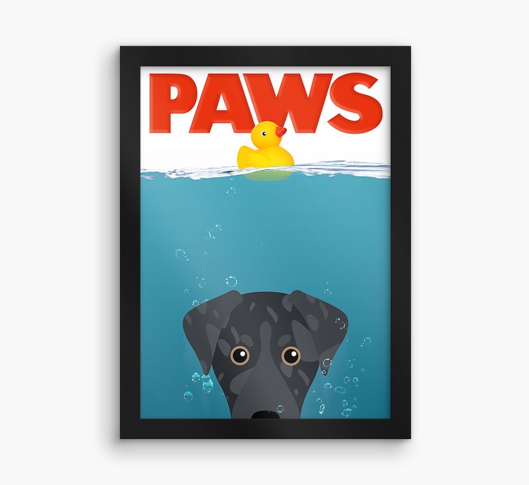 'Paws' - Personalized {breedFullName} Framed Print