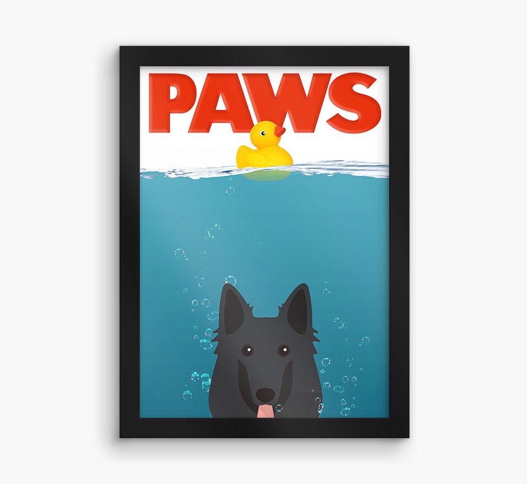 'Paws' - Personalised {breedFullName} Framed Print
