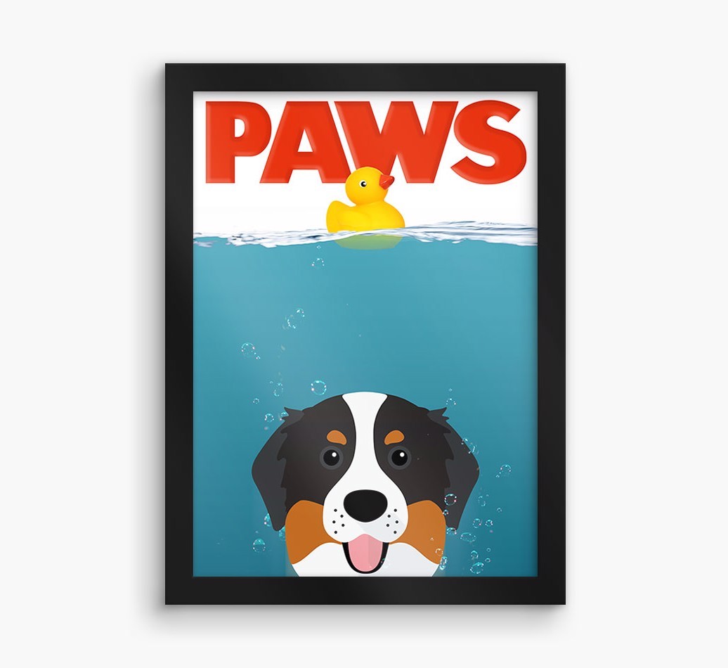 'Paws' - Personalised {breedFullName} Framed Print