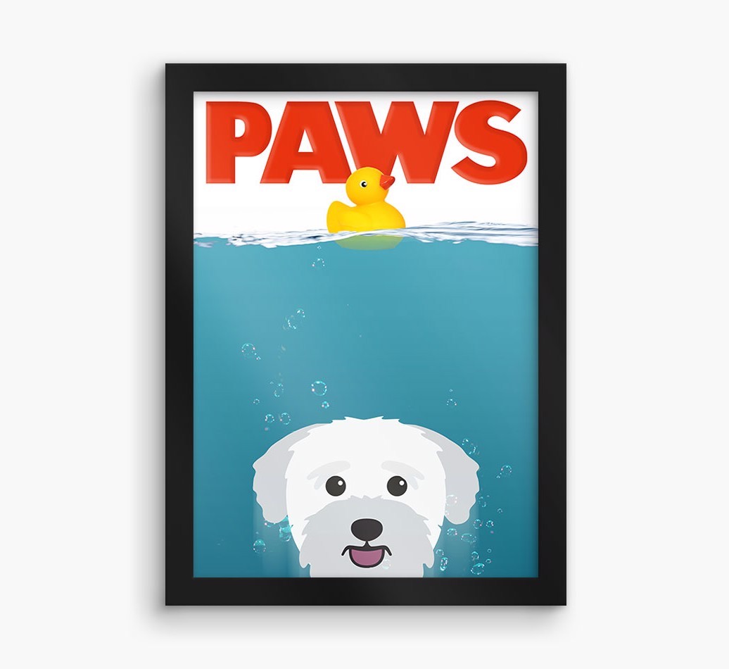'Paws' - Personalised {breedFullName} Framed Print