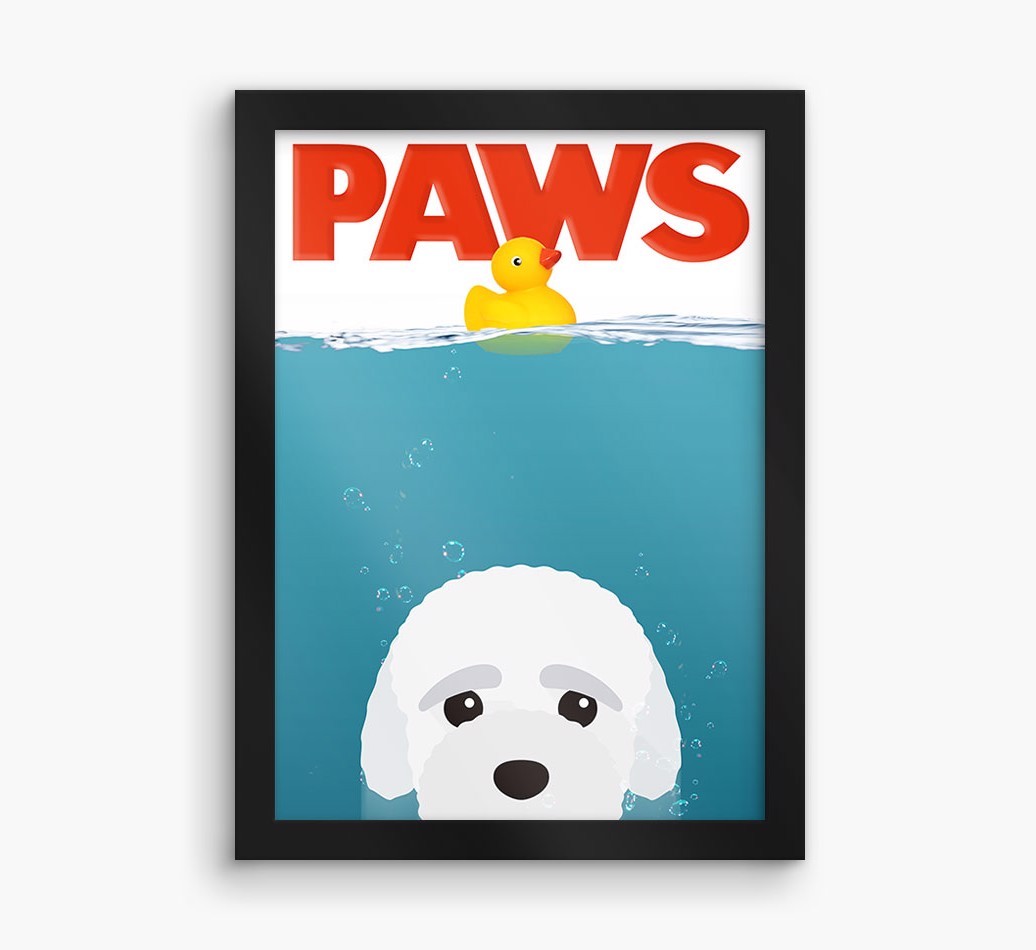 'Paws' - Personalised {breedFullName} Framed Print
