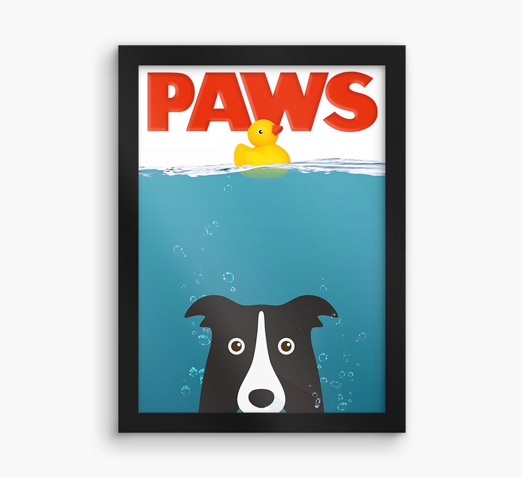 'Paws' - Personalized {breedFullName} Framed Print