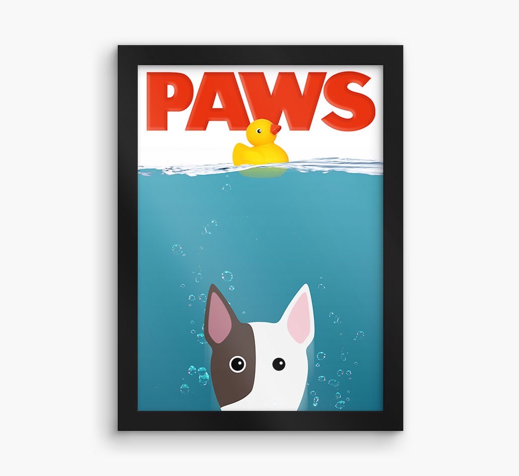 'Paws' - Personalised {breedFullName} Framed Print