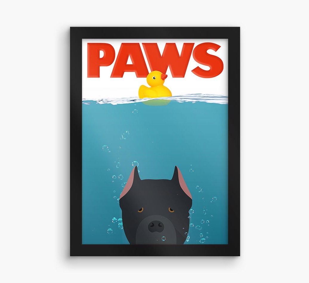 'Paws' - Personalized {breedFullName} Framed Print
