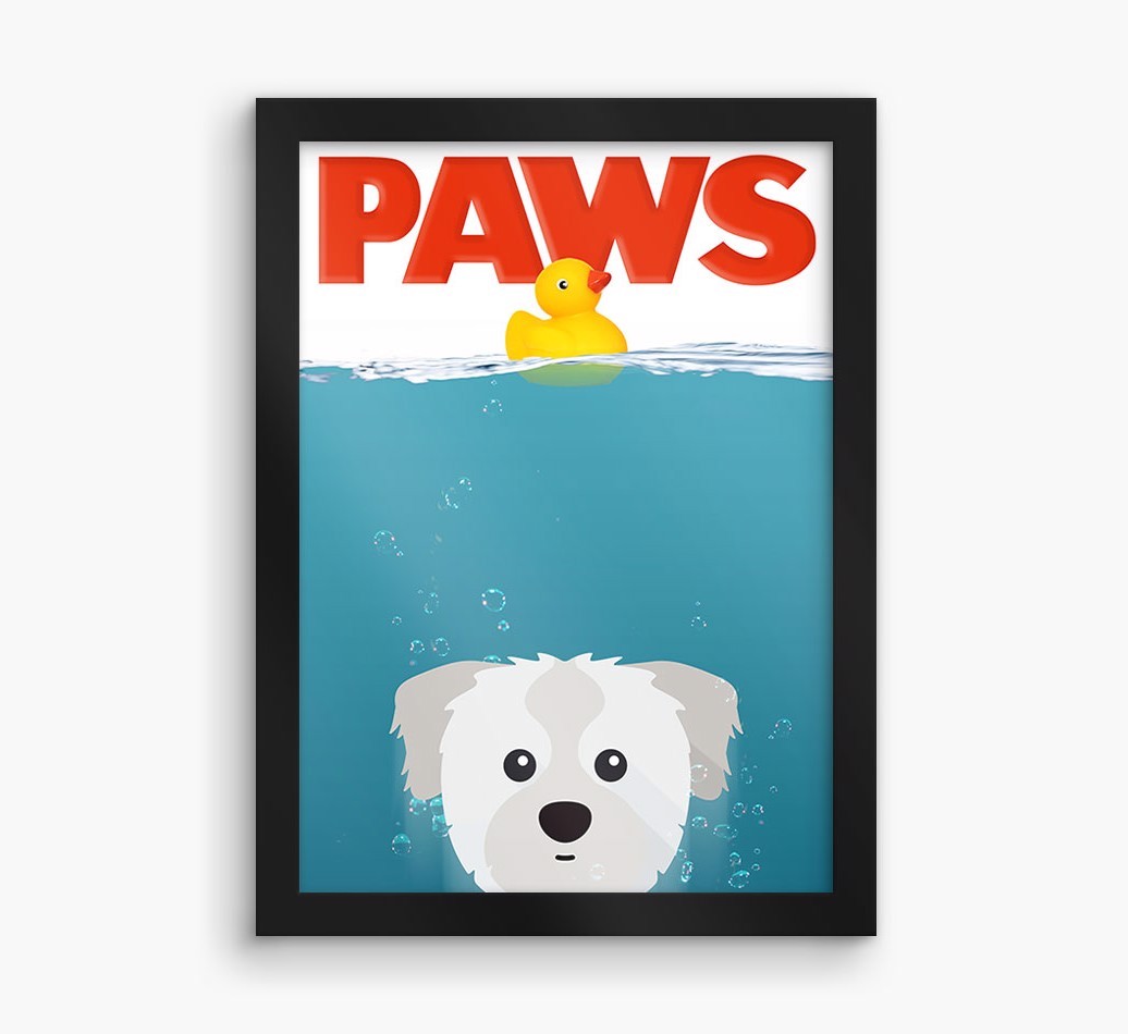 'Paws' - Personalised {breedFullName} Framed Print