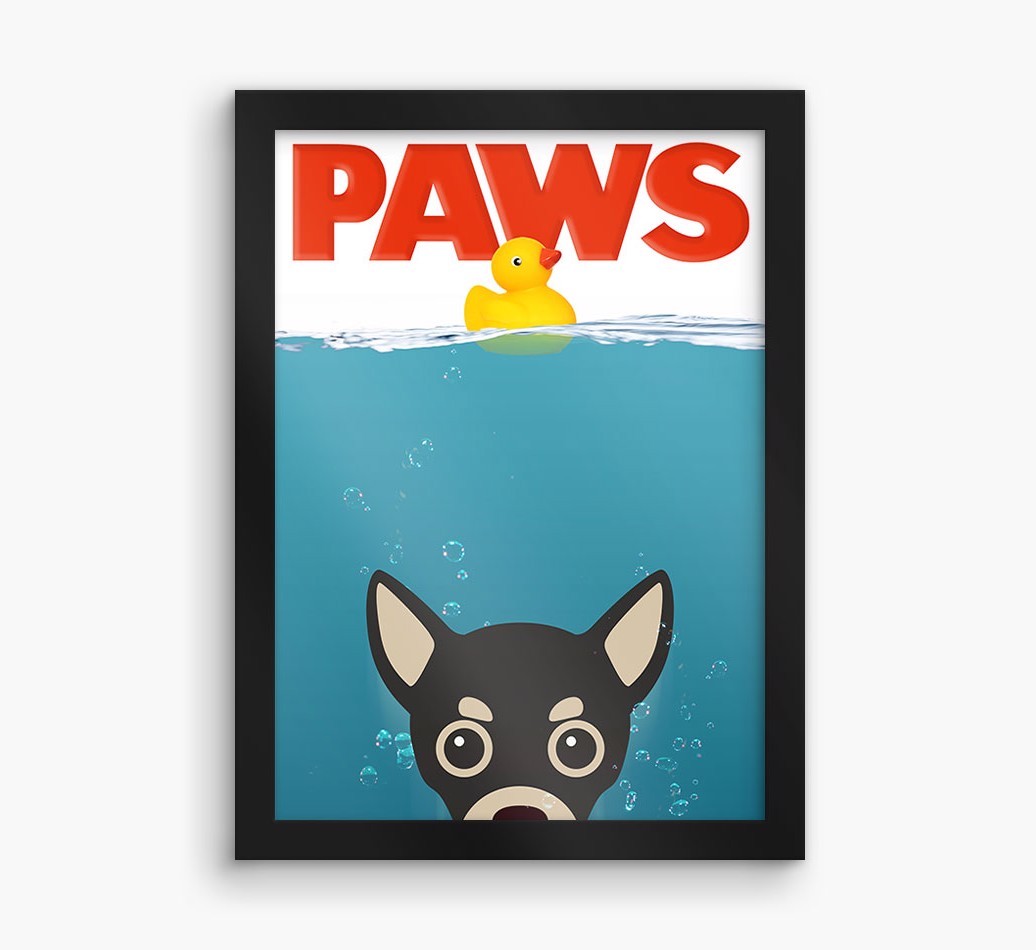 'Paws' - Personalised {breedFullName} Framed Print
