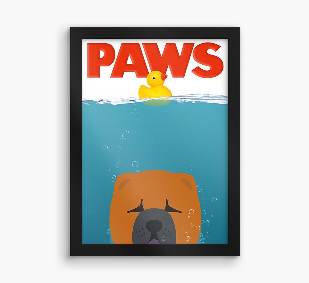'Paws' - Personalised {breedFullName} Framed Print