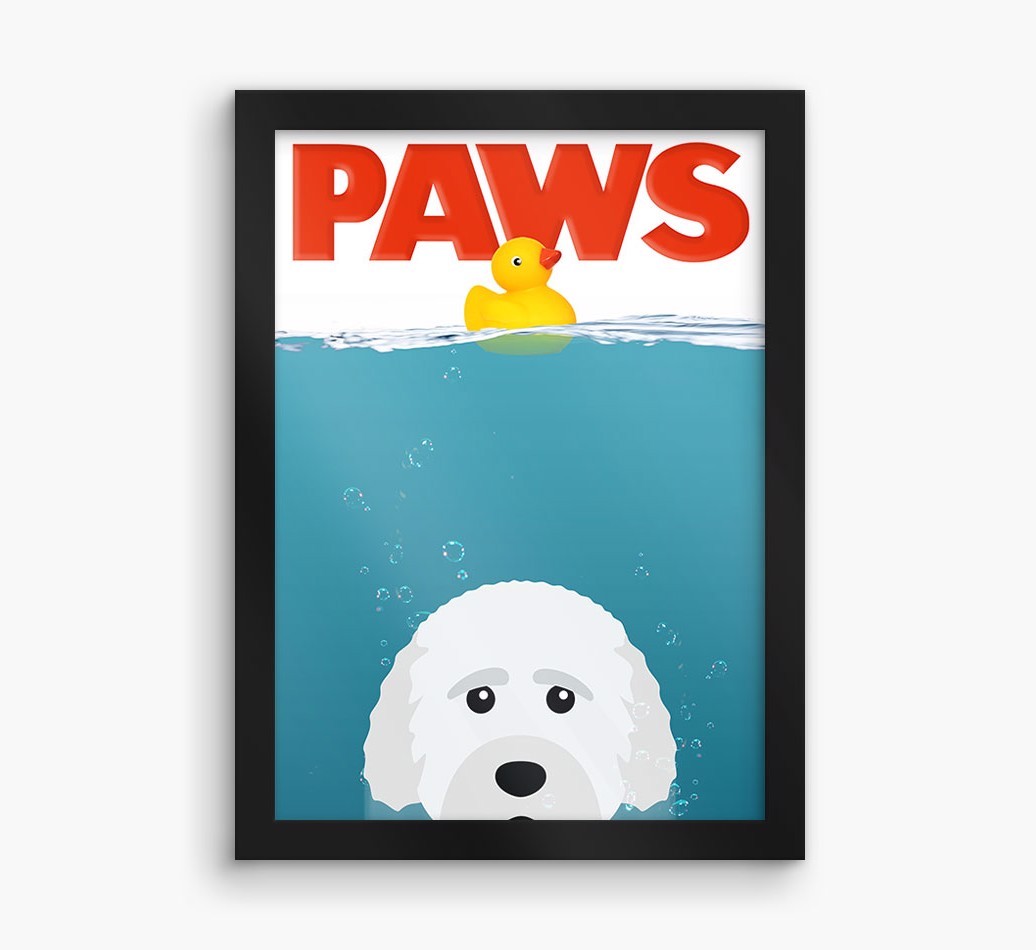 'Paws' - Personalised {breedFullName} Framed Print