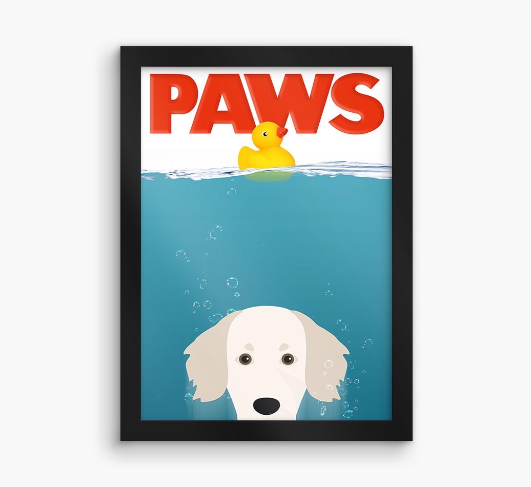 'Paws' - Personalized {breedFullName} Framed Print
