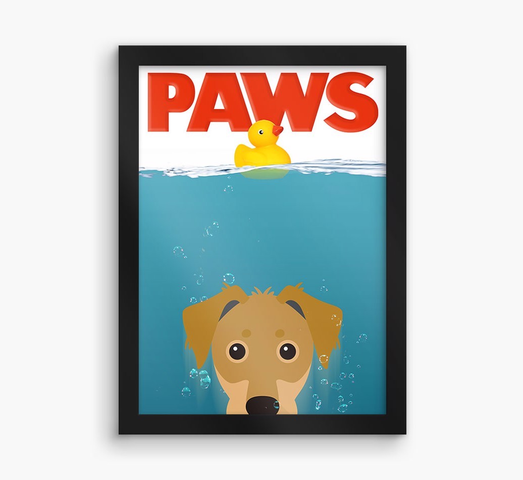 'Paws' - Personalised {breedFullName} Framed Print