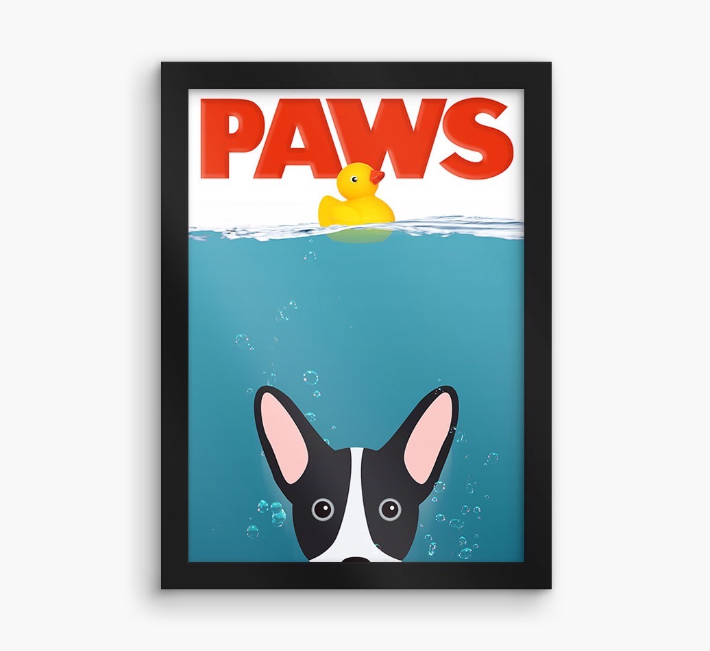 'Paws' - Personalised {breedFullName} Framed Print