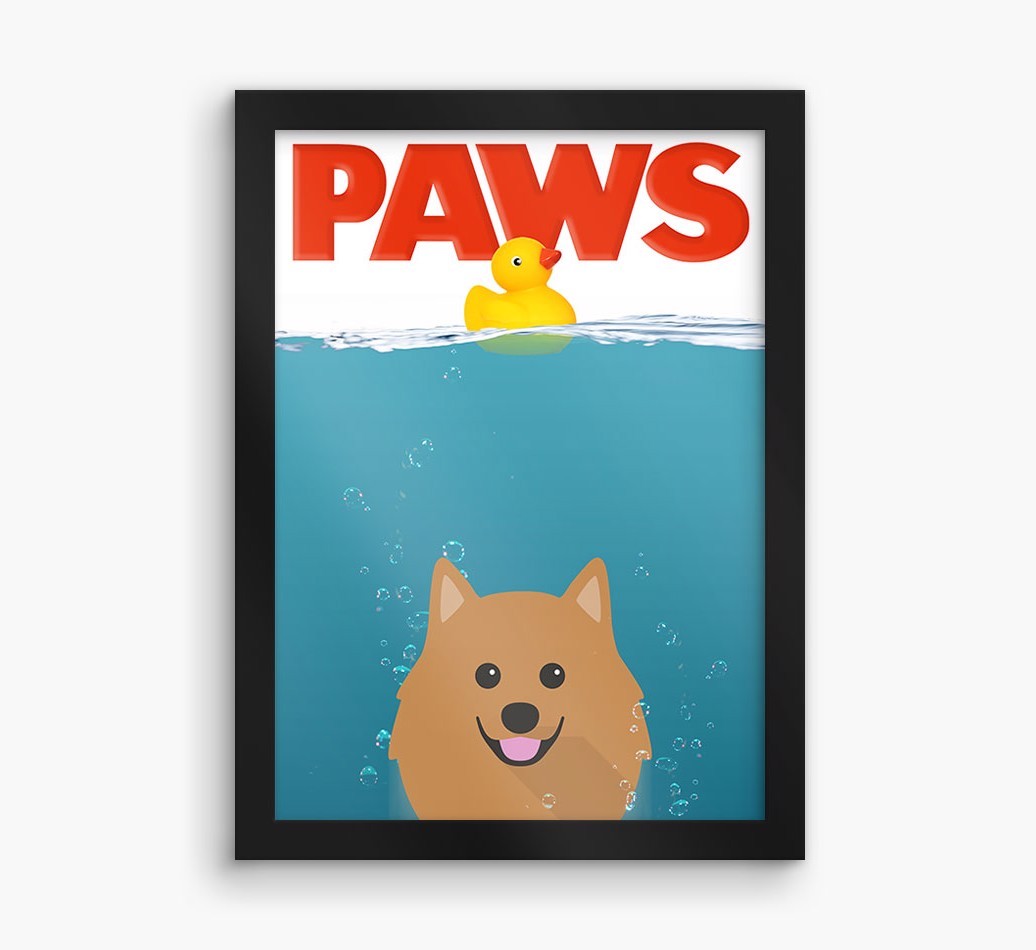 'Paws' - Personalised {breedFullName} Framed Print