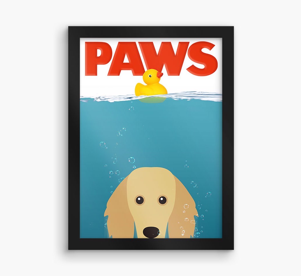 'Paws' - Personalised {breedFullName} Framed Print