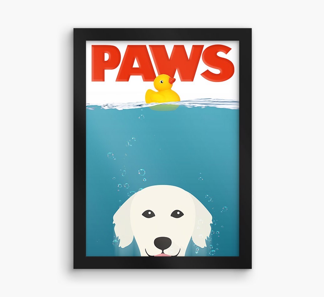 'Paws' - Personalized {breedFullName} Framed Print