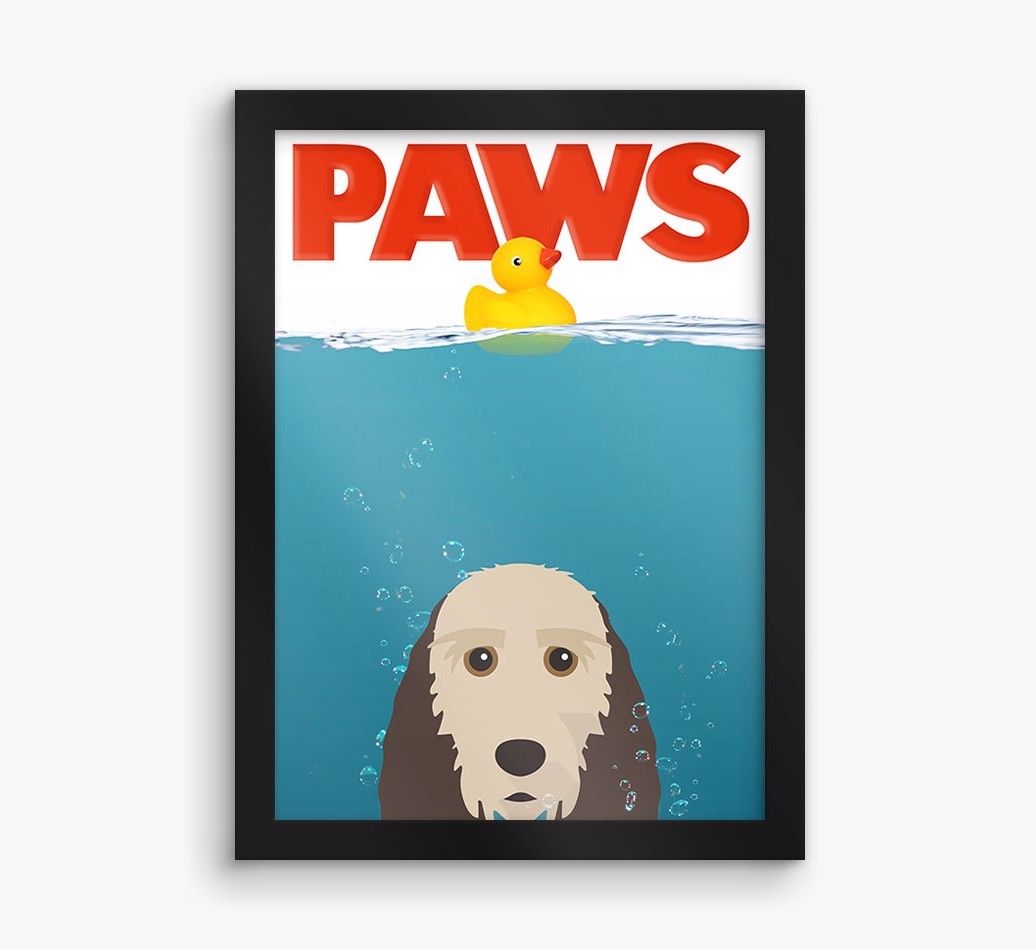 'Paws' - Personalised {breedFullName} Framed Print
