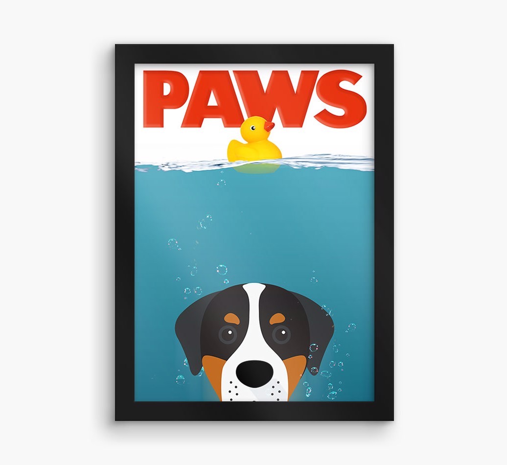 'Paws' - Personalised {breedFullName} Framed Print