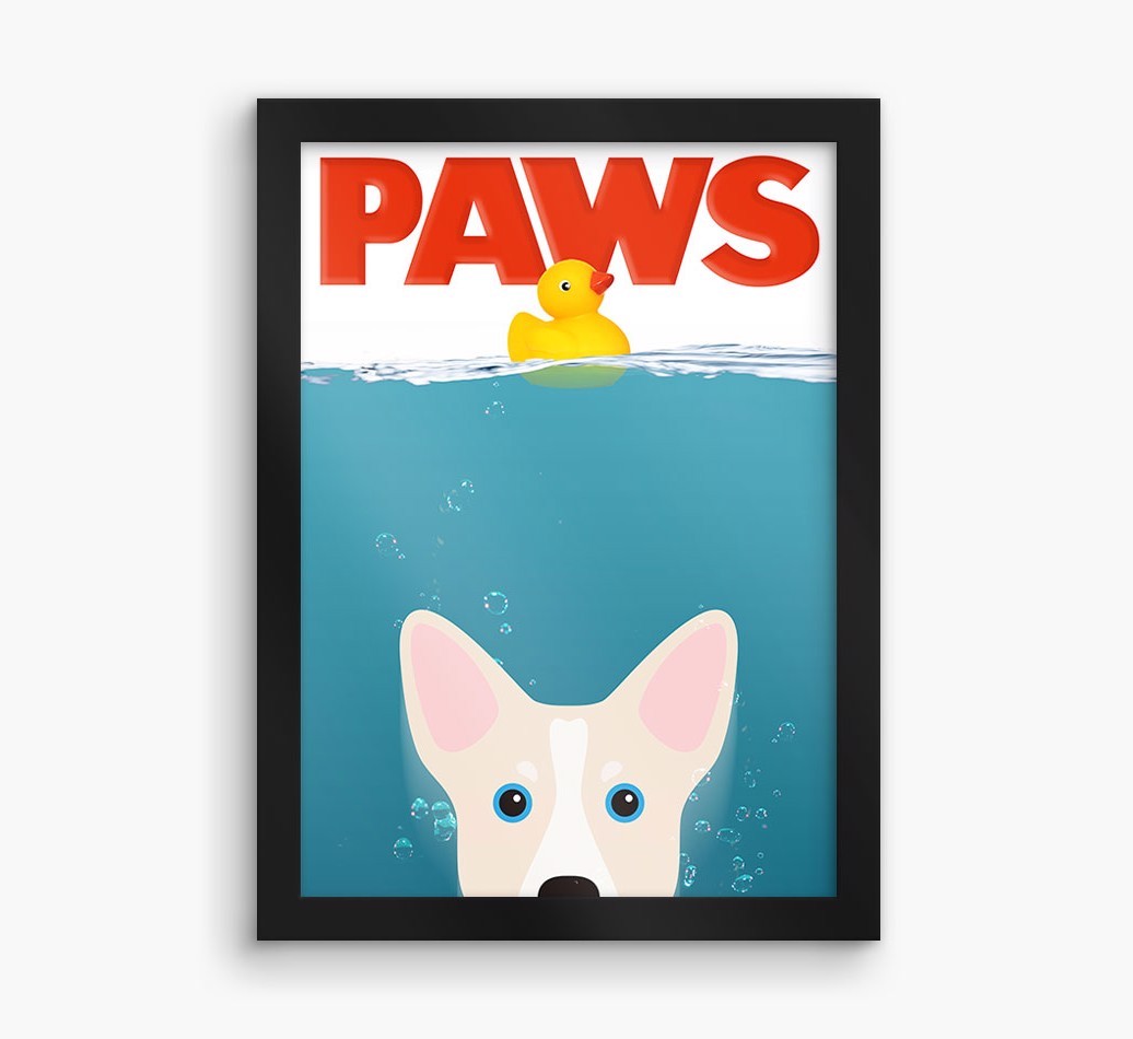 'Paws' - Personalised {breedFullName} Framed Print