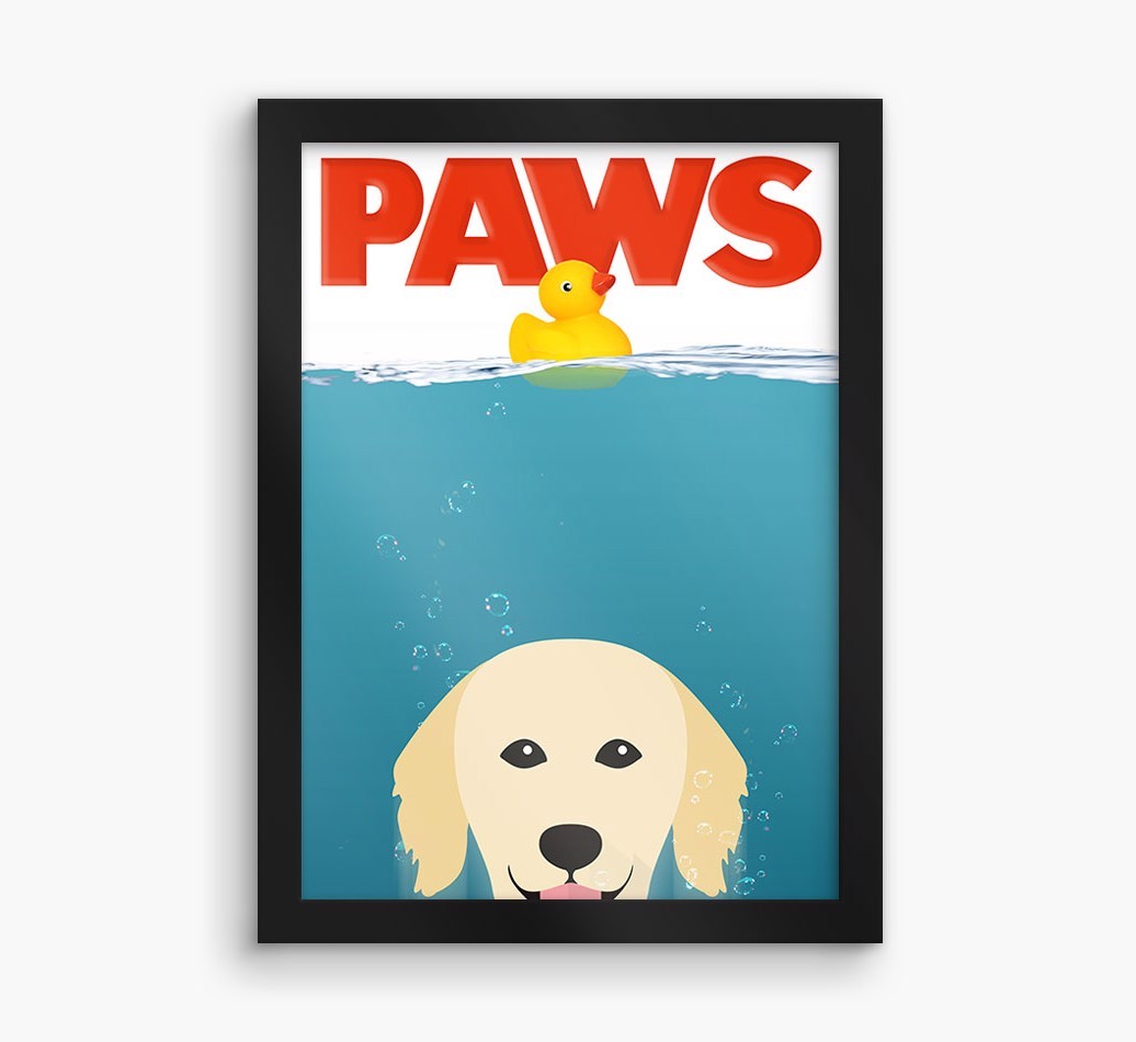 'Paws' - Personalised {breedFullName} Framed Print