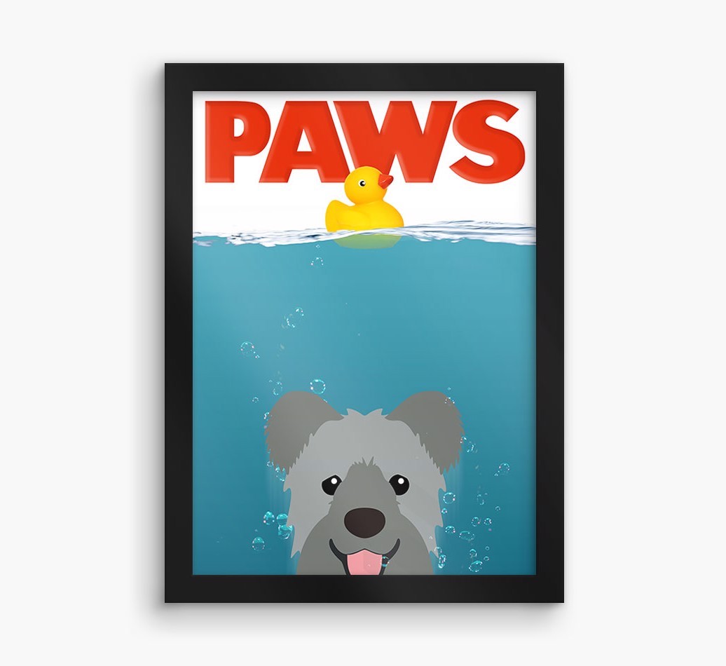 'Paws' - Personalised {breedFullName} Framed Print