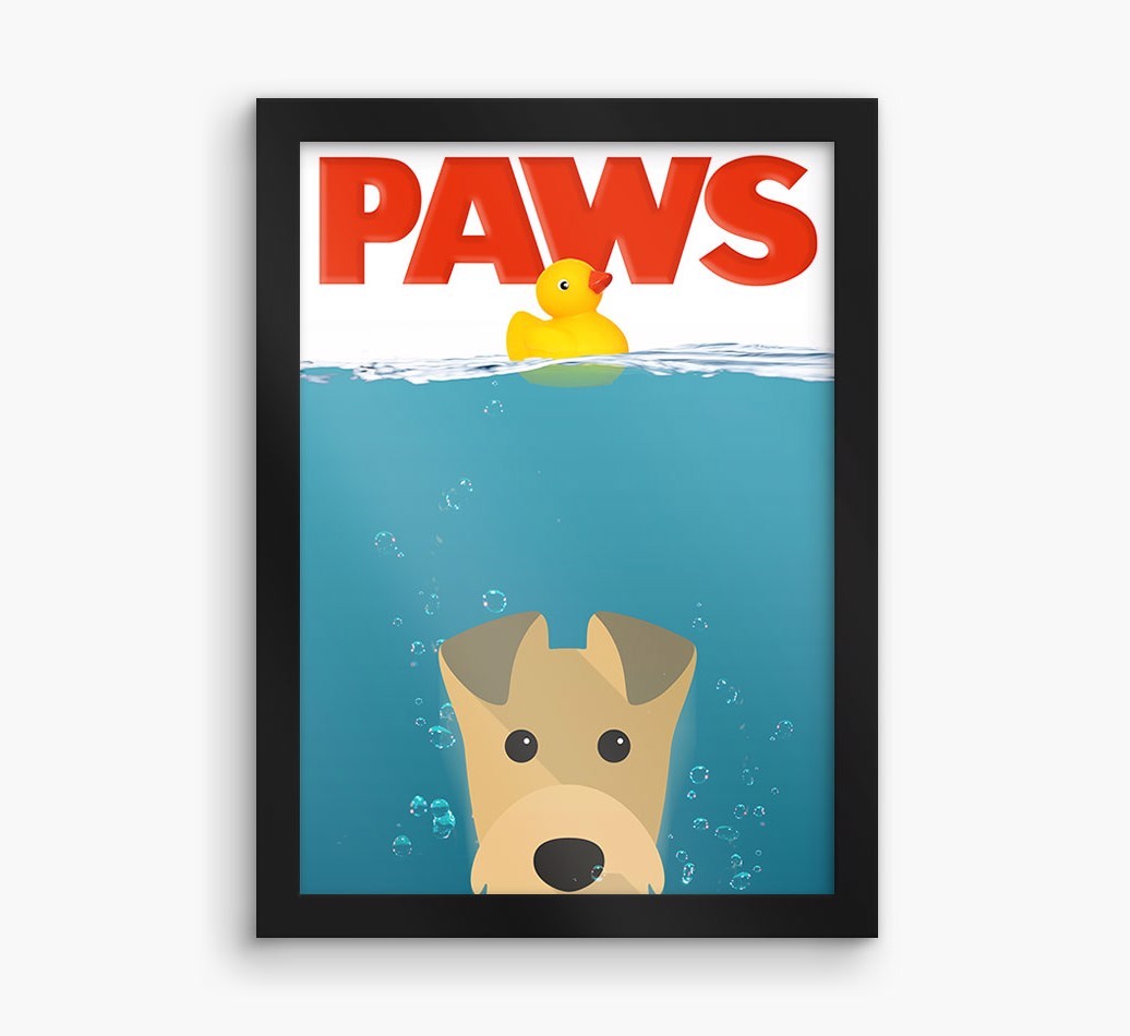 'Paws' - Personalised {breedFullName} Framed Print