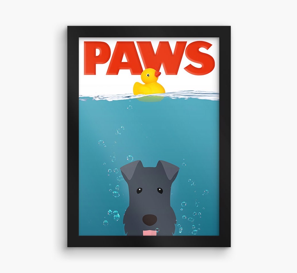 'Paws' - Personalised {breedFullName} Framed Print