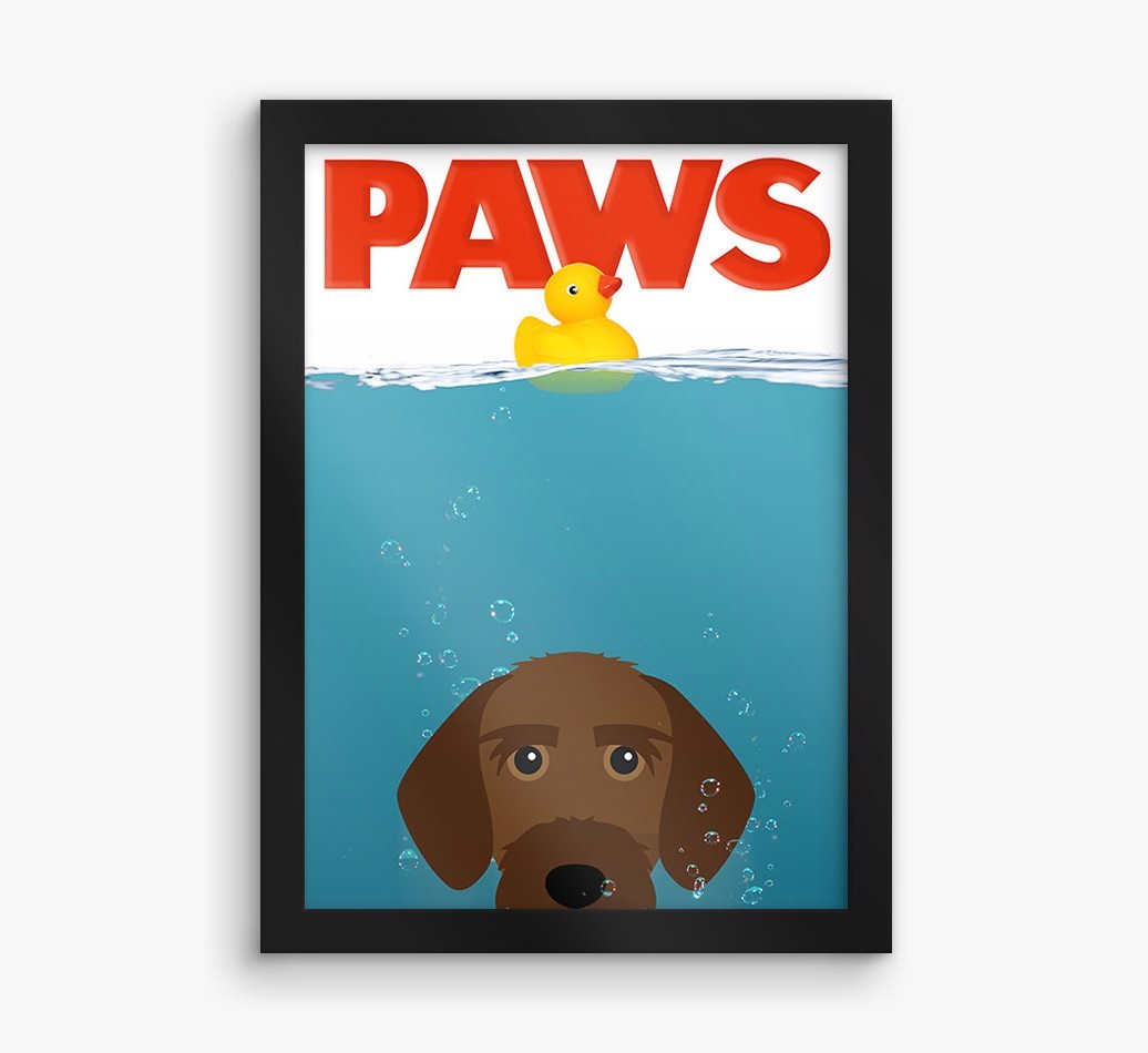 'Paws' - Personalised {breedFullName} Framed Print