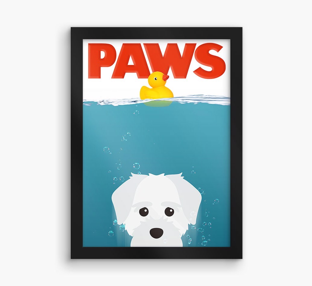 'Paws' - Personalised {breedFullName} Framed Print