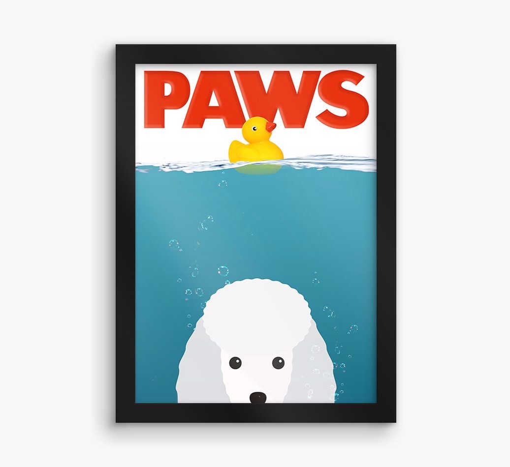'Paws' - Personalised {breedFullName} Framed Print