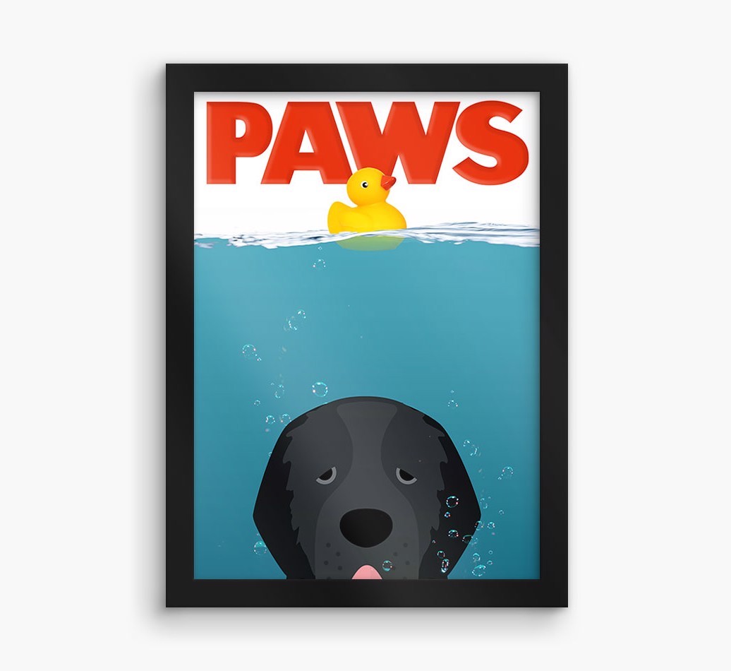 'Paws' - Personalised {breedFullName} Framed Print