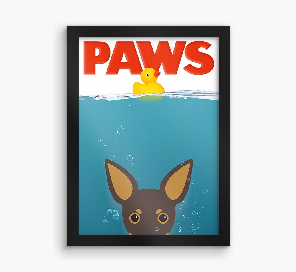 'Paws' - Personalised {breedFullName} Framed Print