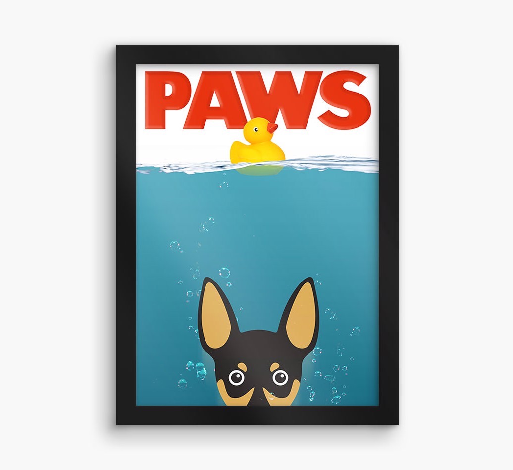 'Paws' - Personalised {breedFullName} Framed Print