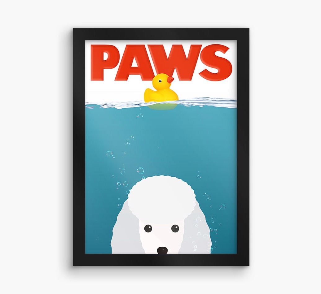 'Paws' - Personalised {breedFullName} Framed Print