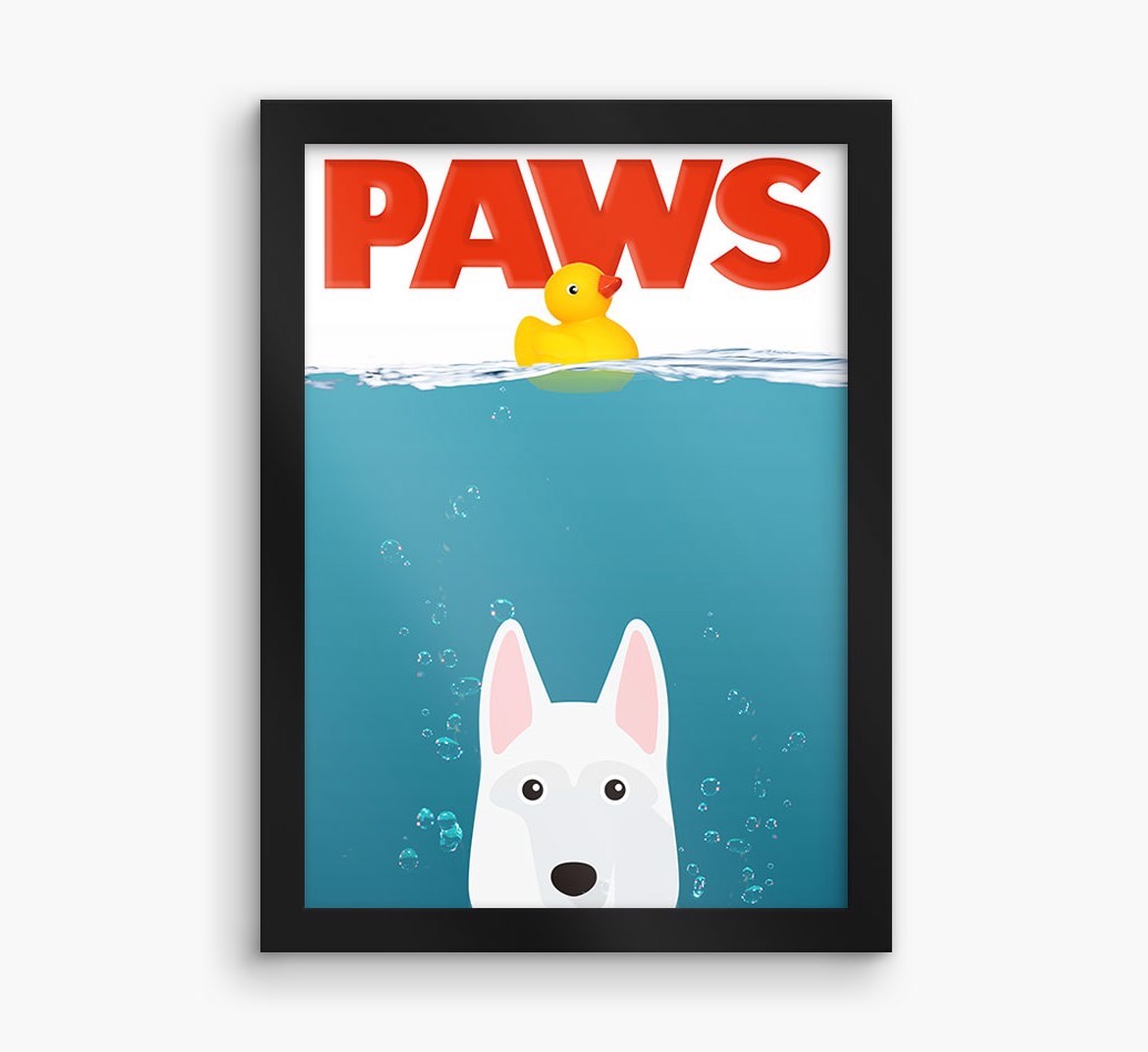 'Paws' - Personalized {breedFullName} Framed Print