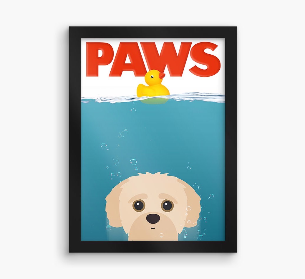'Paws' - Personalised {breedFullName} Framed Print