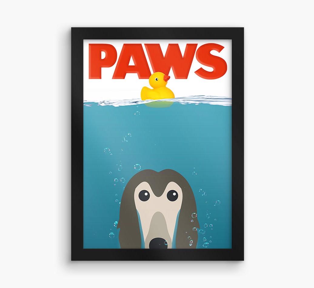 'Paws' - Personalized {breedFullName} Framed Print