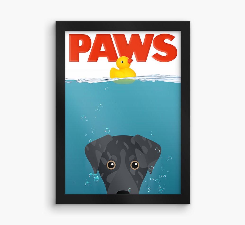 'Paws' - Personalized {breedFullName} Framed Print