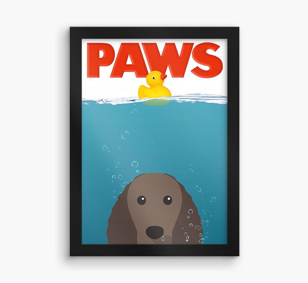 'Paws' - Personalized {breedFullName} Framed Print