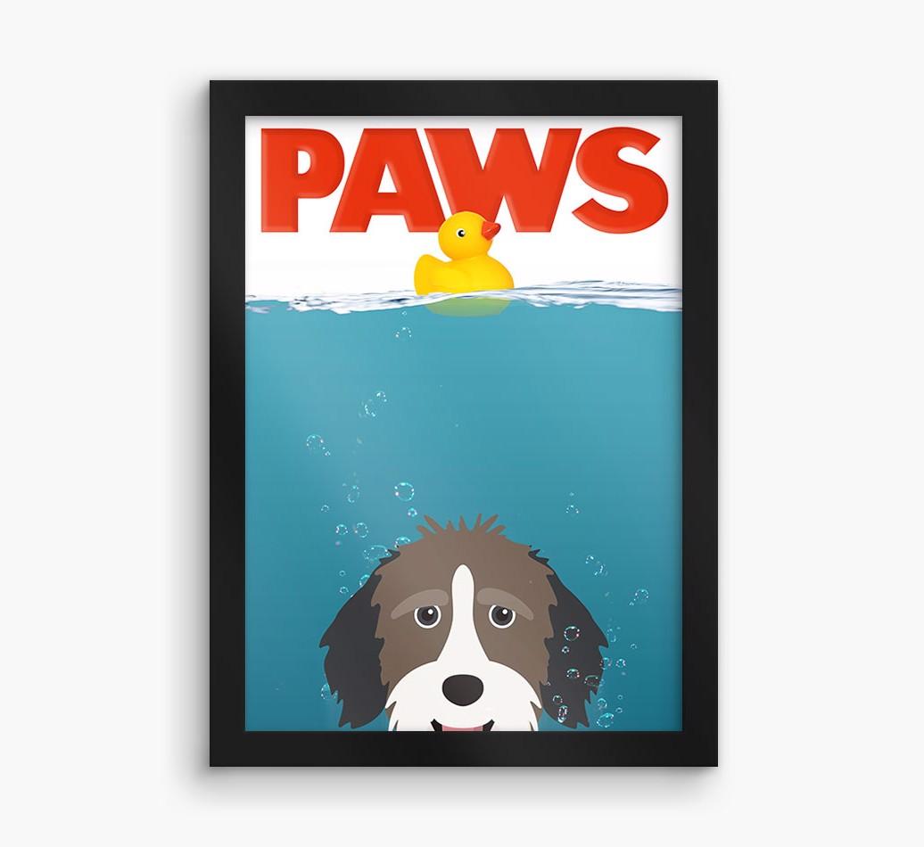 'Paws' - Personalized {breedFullName} Framed Print
