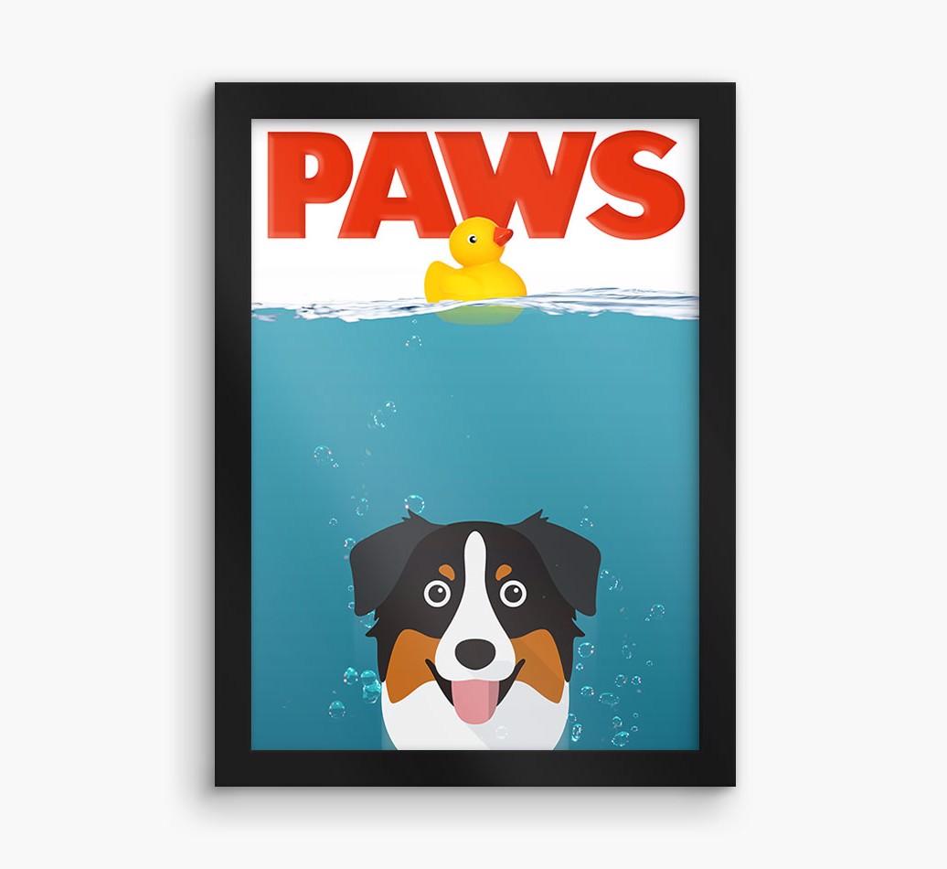 'Paws' - Personalized {breedFullName} Framed Print