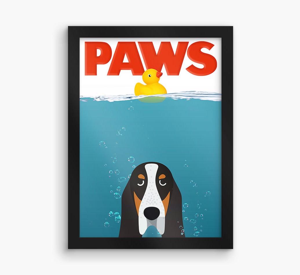 'Paws' - Personalized {breedFullName} Framed Print