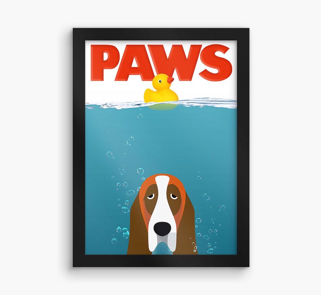 'Paws' - Personalized {breedFullName} Framed Print