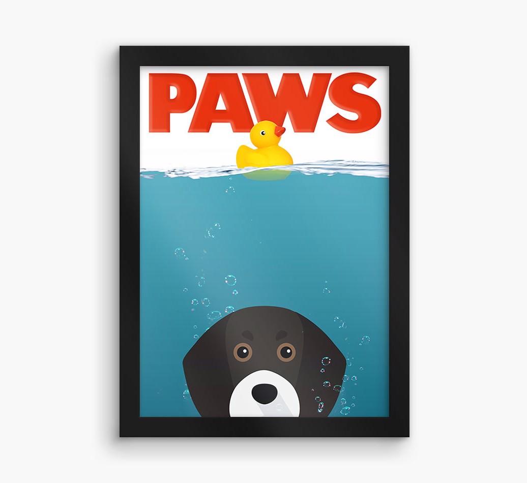 'Paws' - Personalized {breedFullName} Framed Print