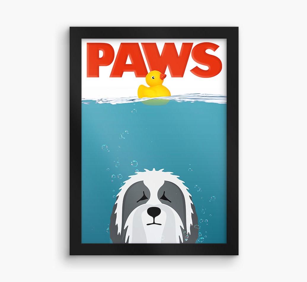 'Paws' - Personalized {breedFullName} Framed Print