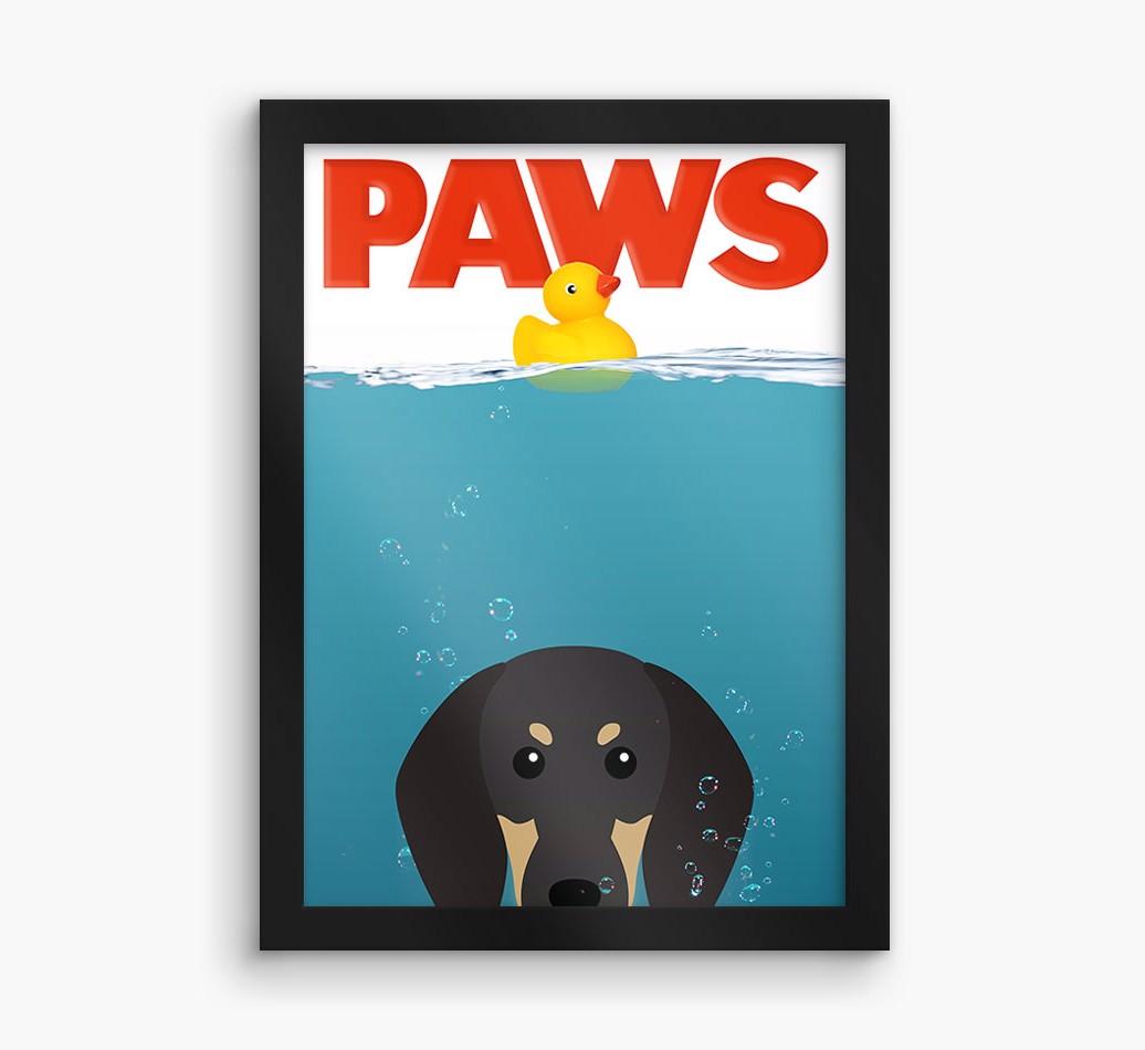 'Paws' - Personalized {breedFullName} Framed Print