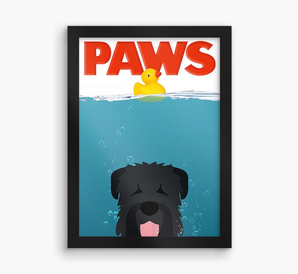 'Paws' - Personalized {breedFullName} Framed Print
