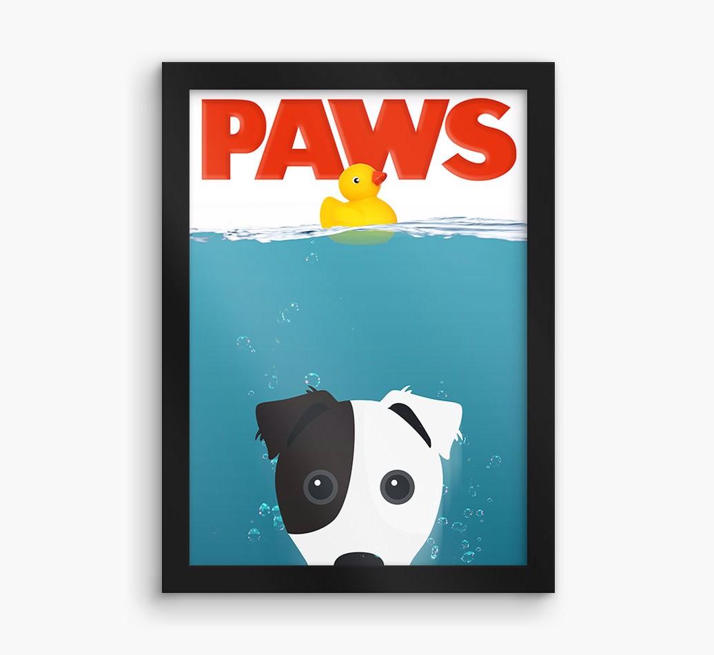'Paws' - Personalized {breedFullName} Framed Print