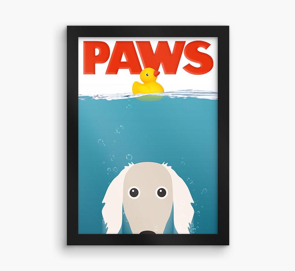 'Paws' - Personalized {breedFullName} Framed Print