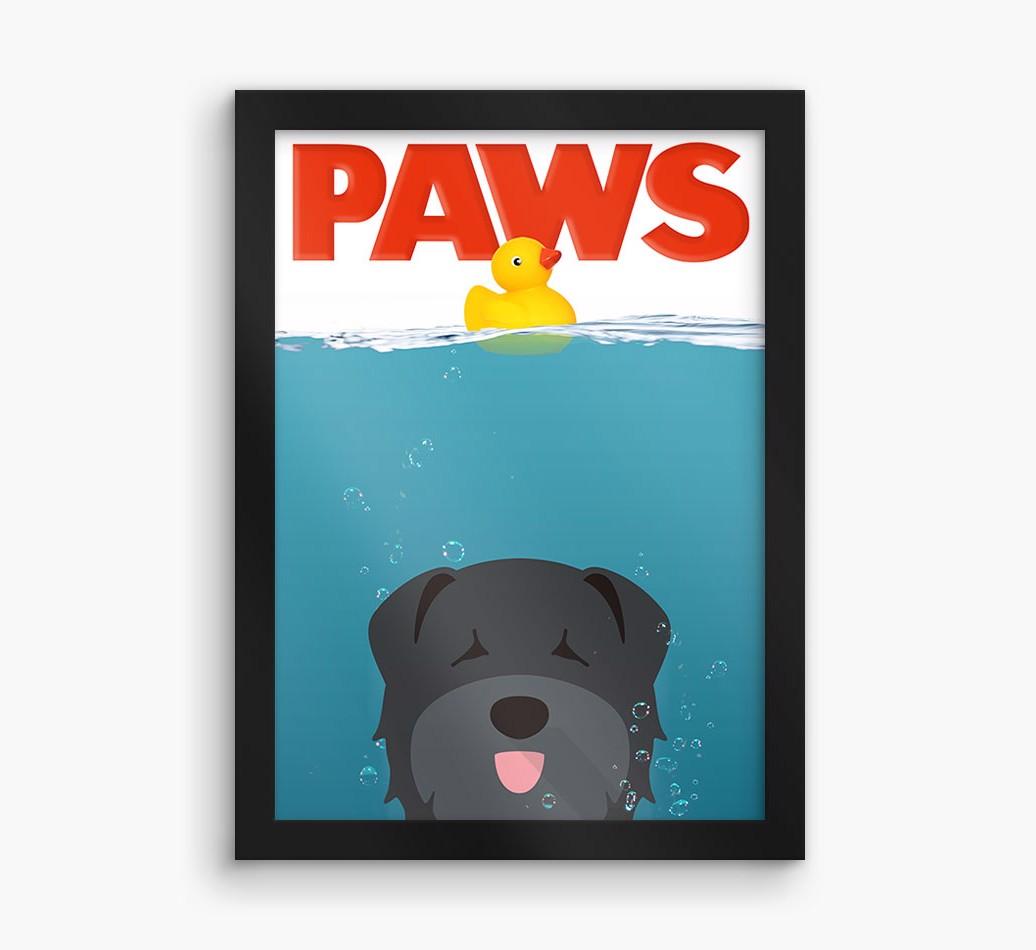 'Paws' - Personalized {breedFullName} Framed Print