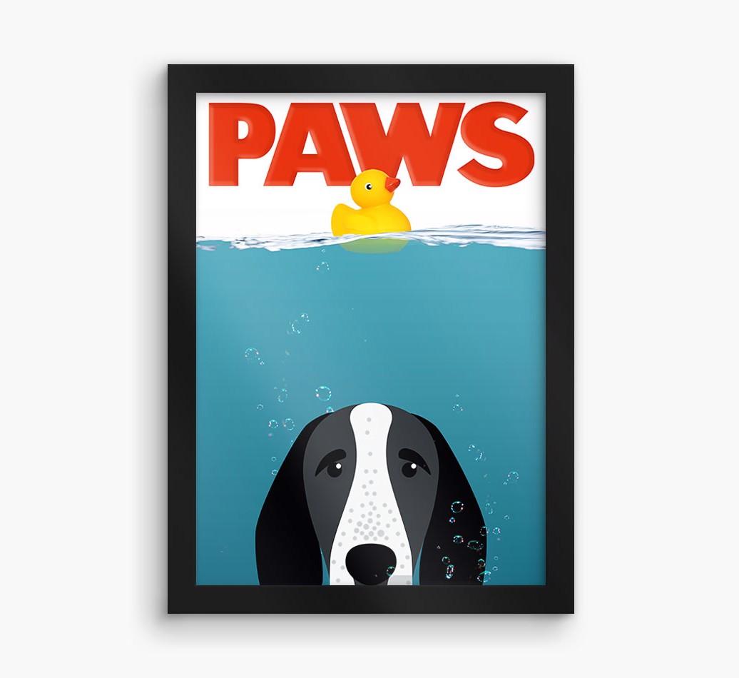'Paws' - Personalized {breedFullName} Framed Print